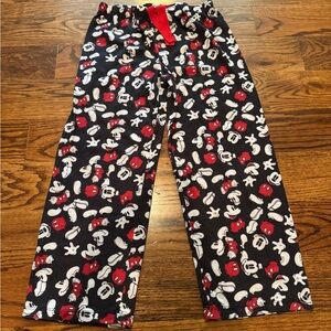 Disney Mickey Mouse Kids Pajama Bottoms - Black and Red